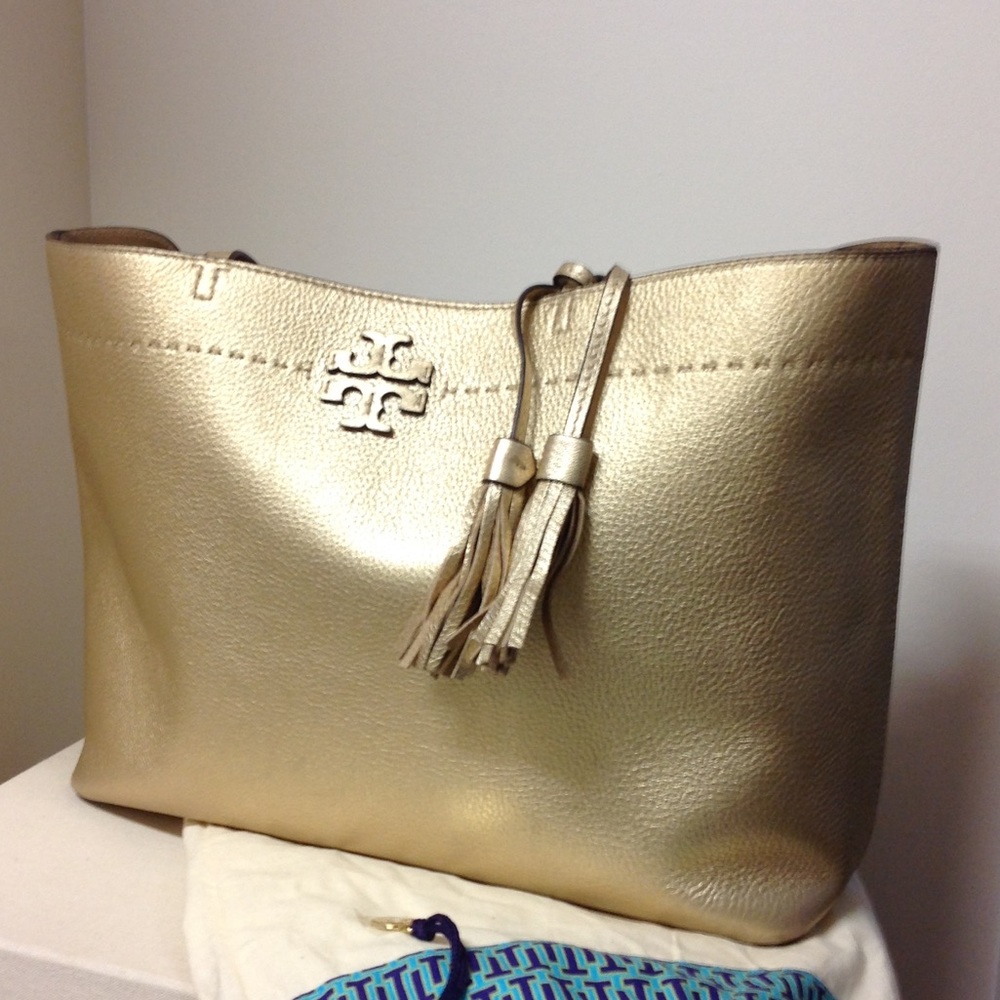 Tory Burch McGraw leather tote